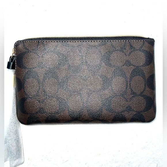 🔥🌷NWT! Coach Sig Large Corner Zip Wallet/Wristlet Msrp:$118.00 - Picture 2 of 5